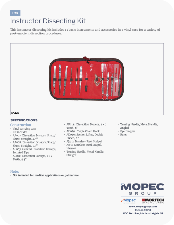 Spec Sheet