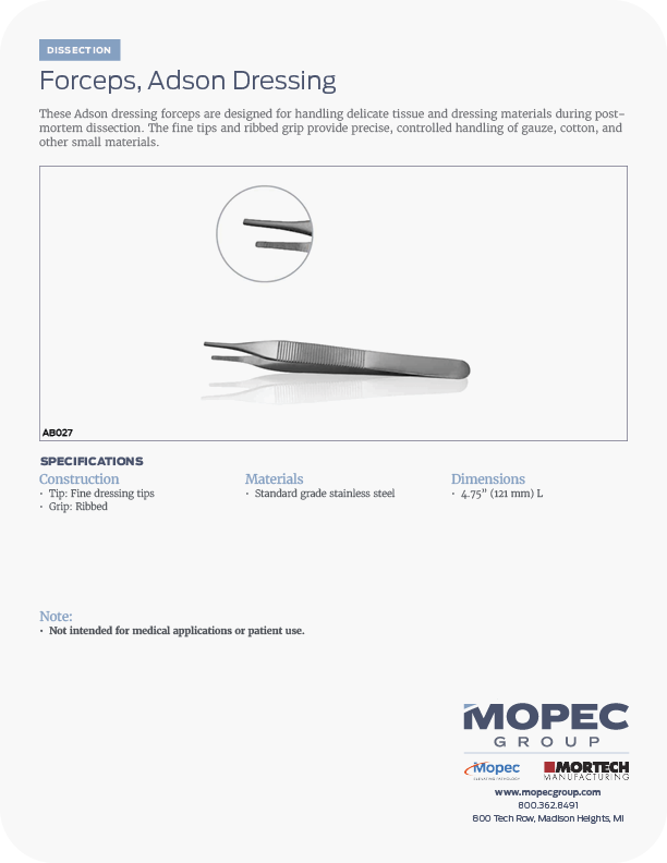 Spec Sheet