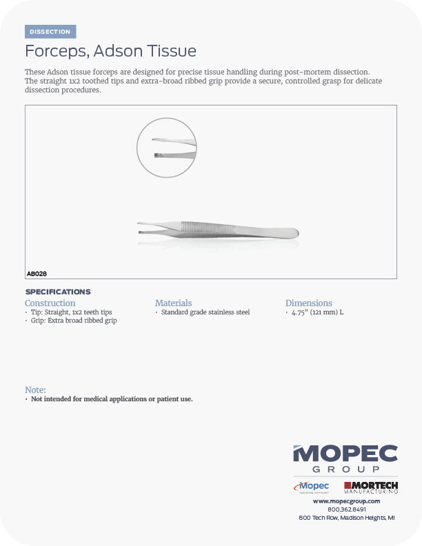 Spec Sheet