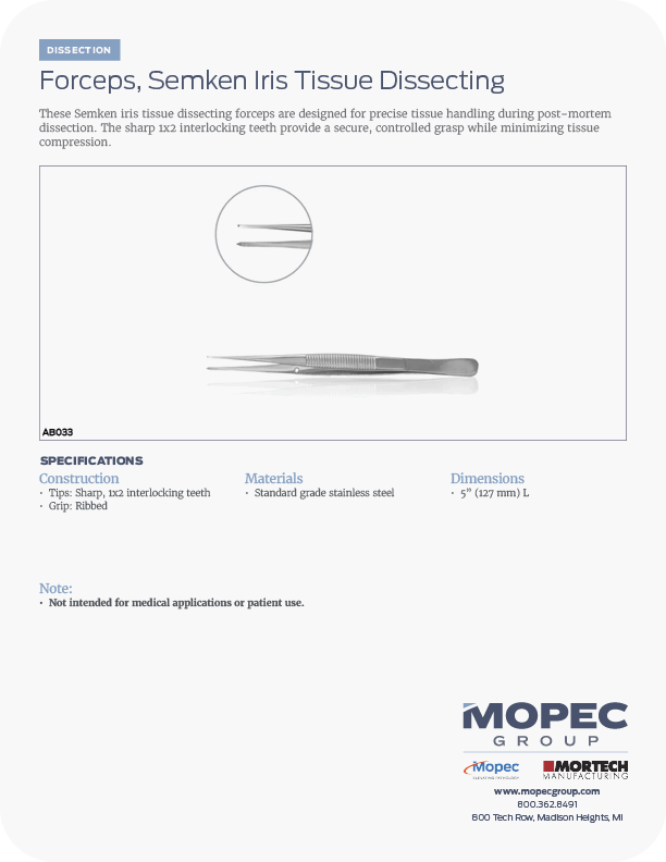 Spec Sheet