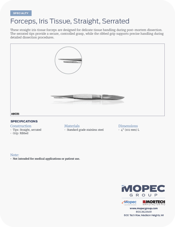 Spec Sheet