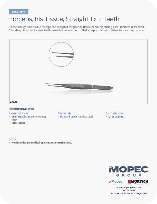 Spec Sheet