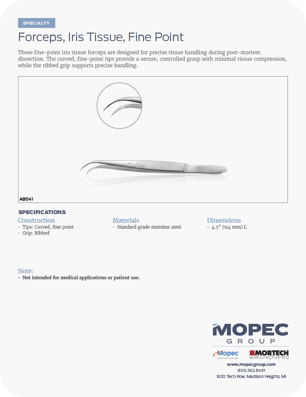 Spec Sheet