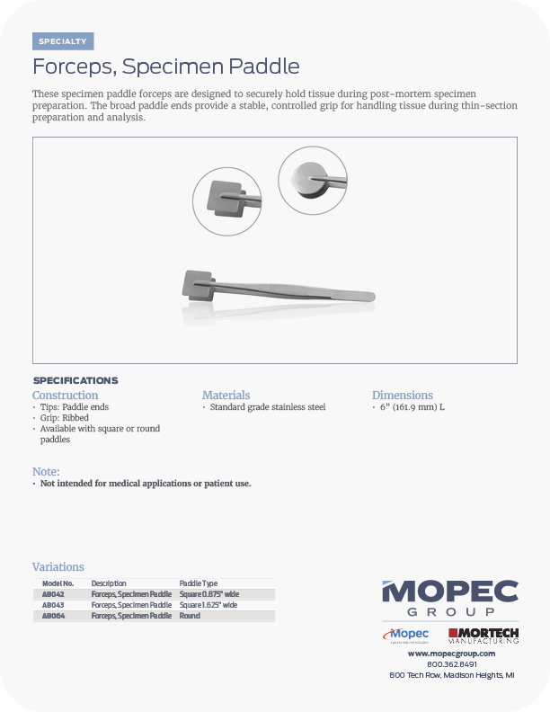 Spec Sheet