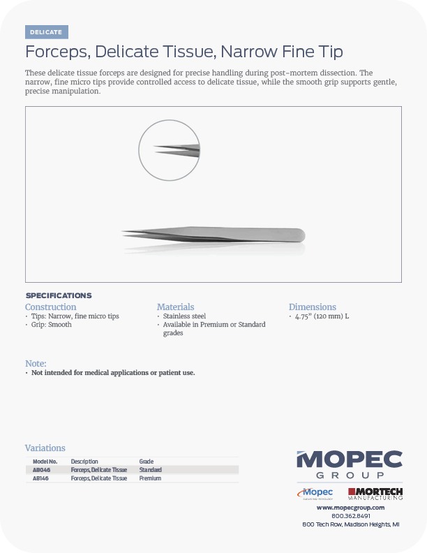 Spec Sheet