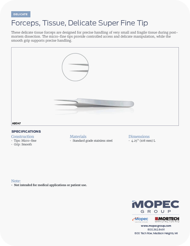Spec Sheet