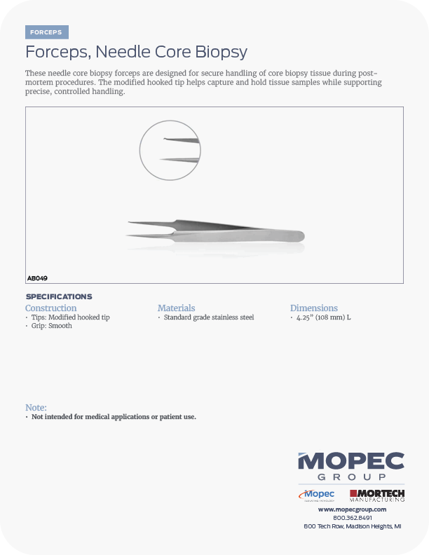 Spec Sheet