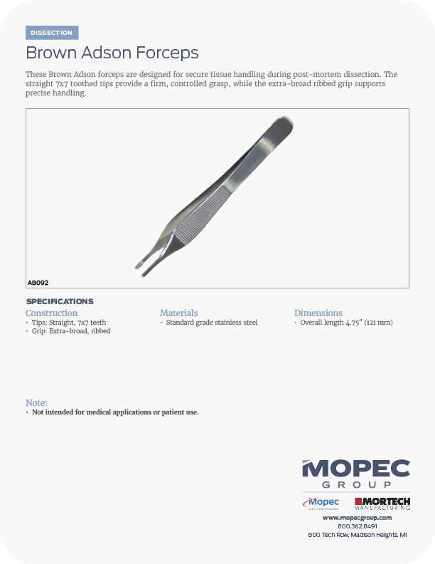 Spec Sheet