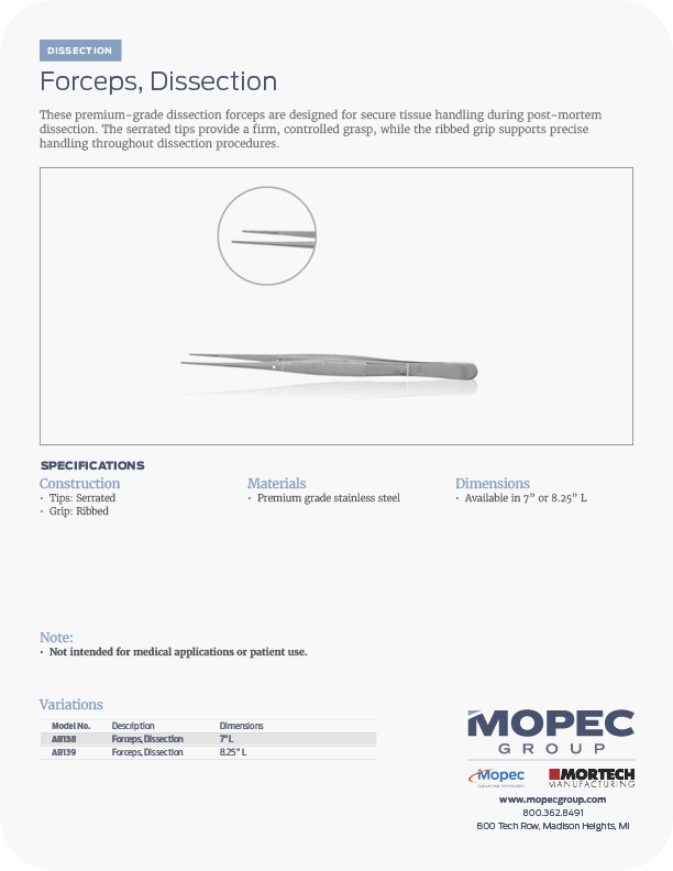 Spec Sheet