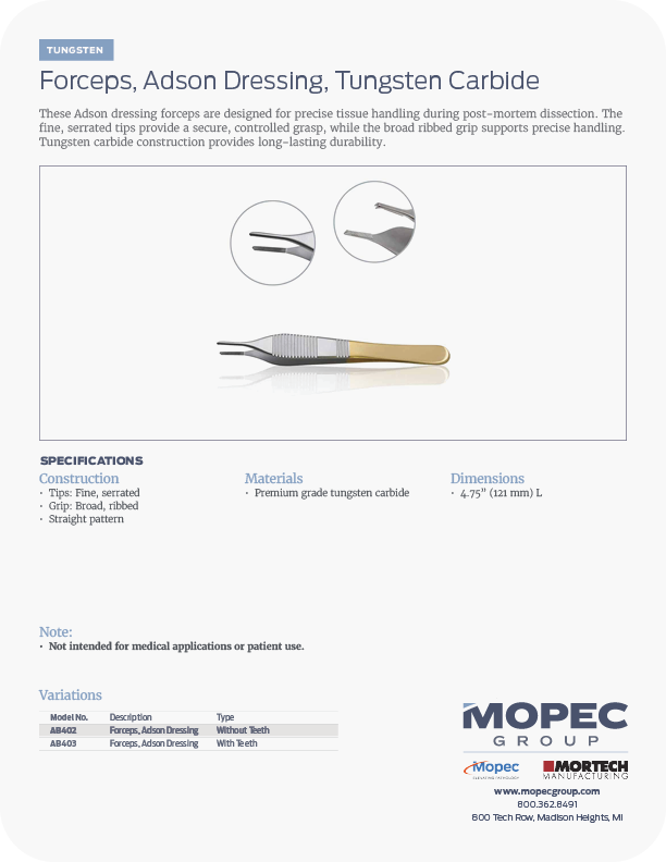Spec Sheet