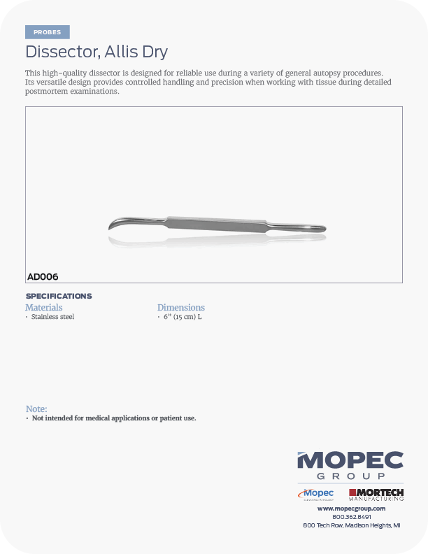Spec Sheet