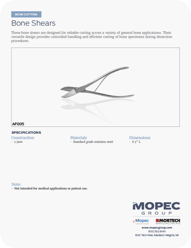 Spec Sheet