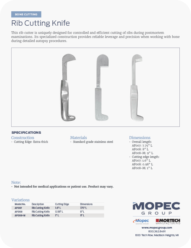 Spec Sheet