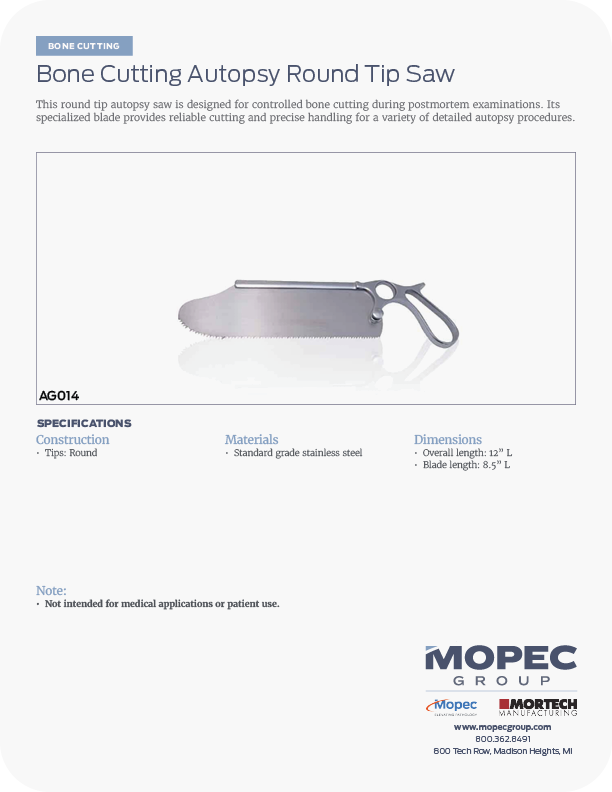 Spec Sheet