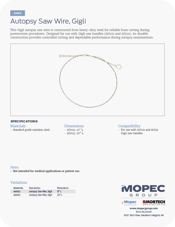 Spec Sheet