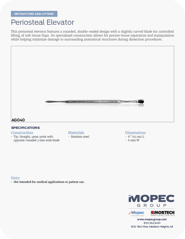 Spec Sheet
