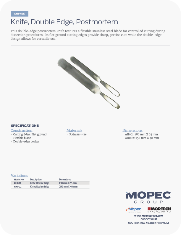 Spec Sheet