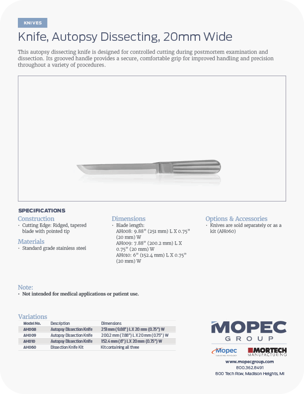 Spec Sheet