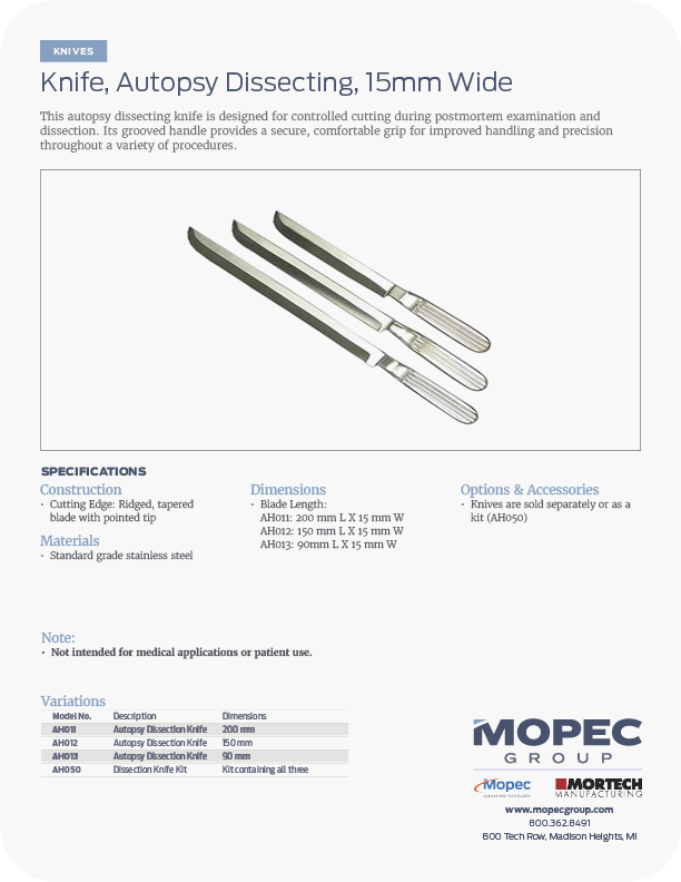 Spec Sheet