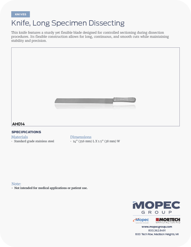 Spec Sheet
