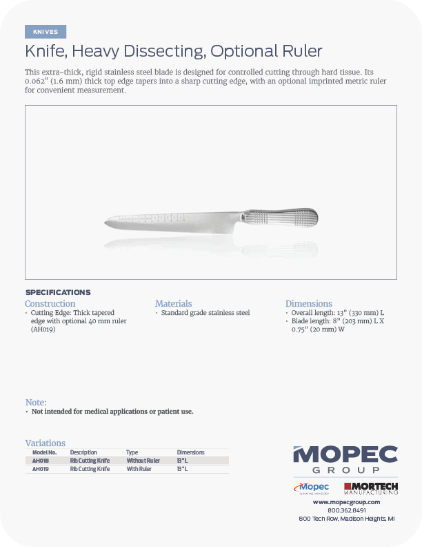 Spec Sheet