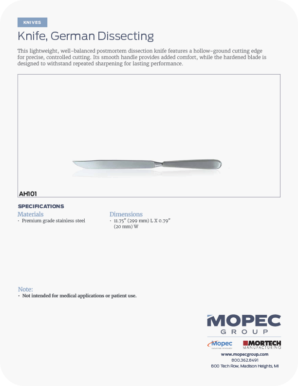 Spec Sheet
