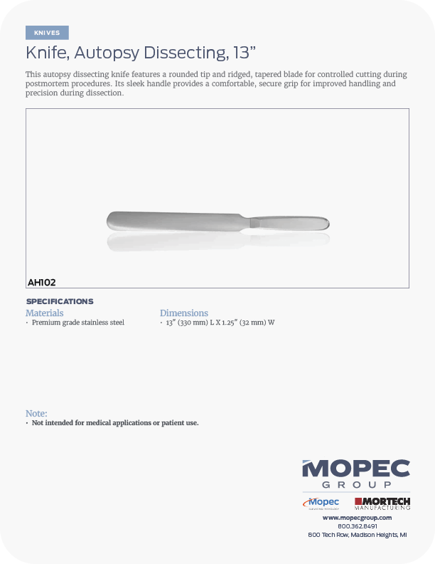 Spec Sheet