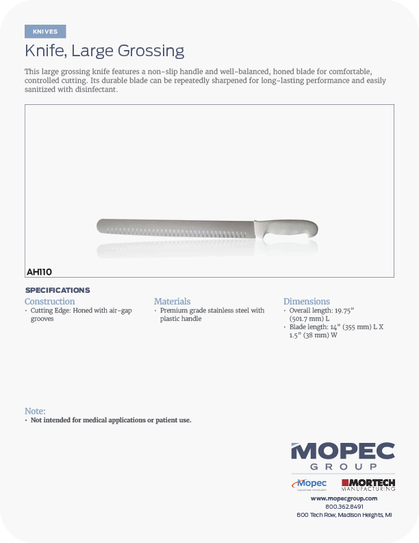 Spec Sheet