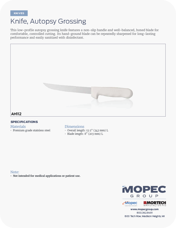 Spec Sheet
