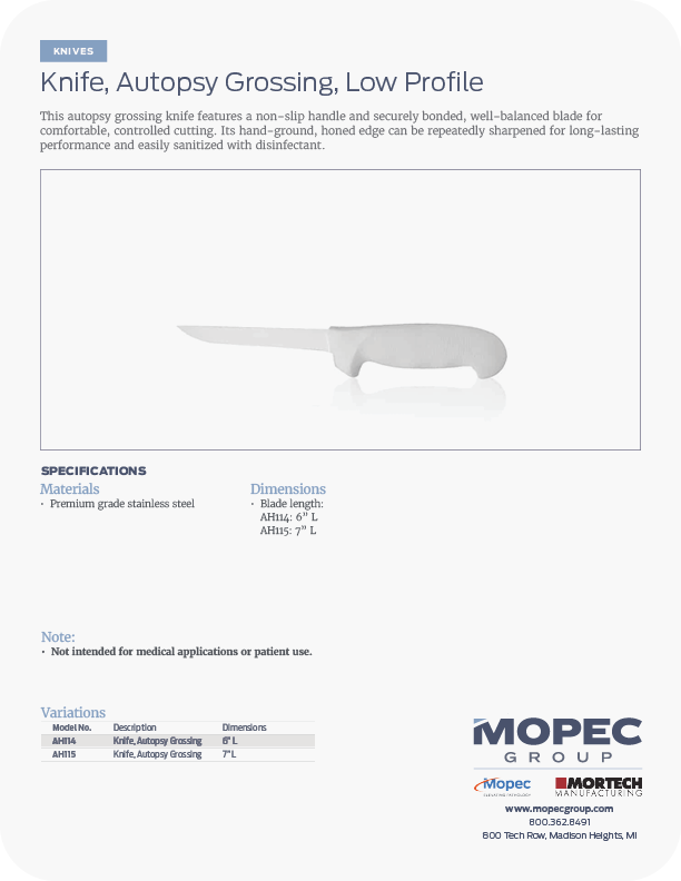 Spec Sheet