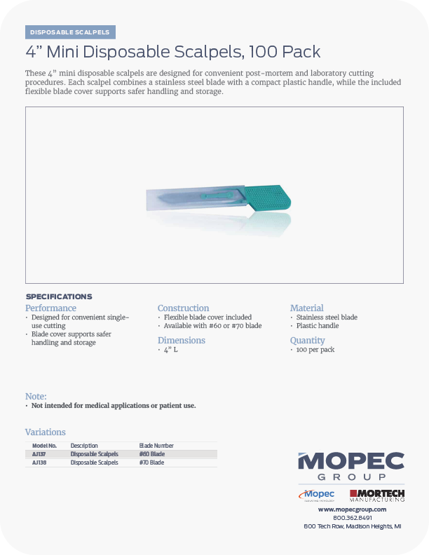 Spec Sheet