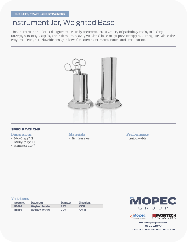 Spec Sheet