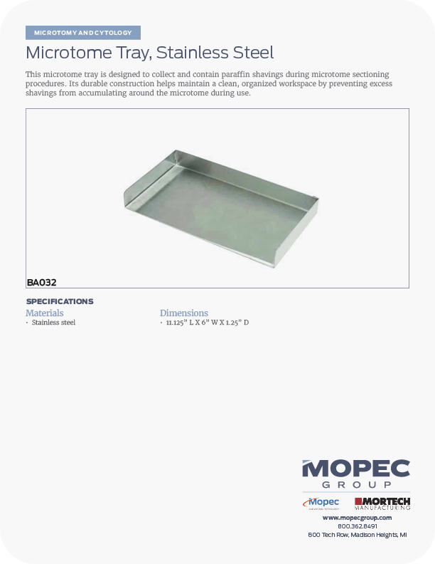 Spec Sheet