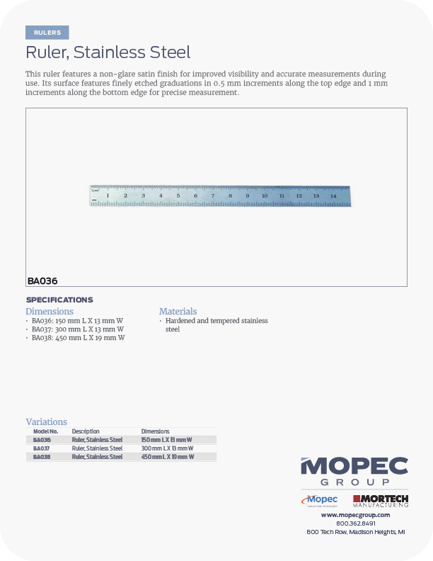 Spec Sheet