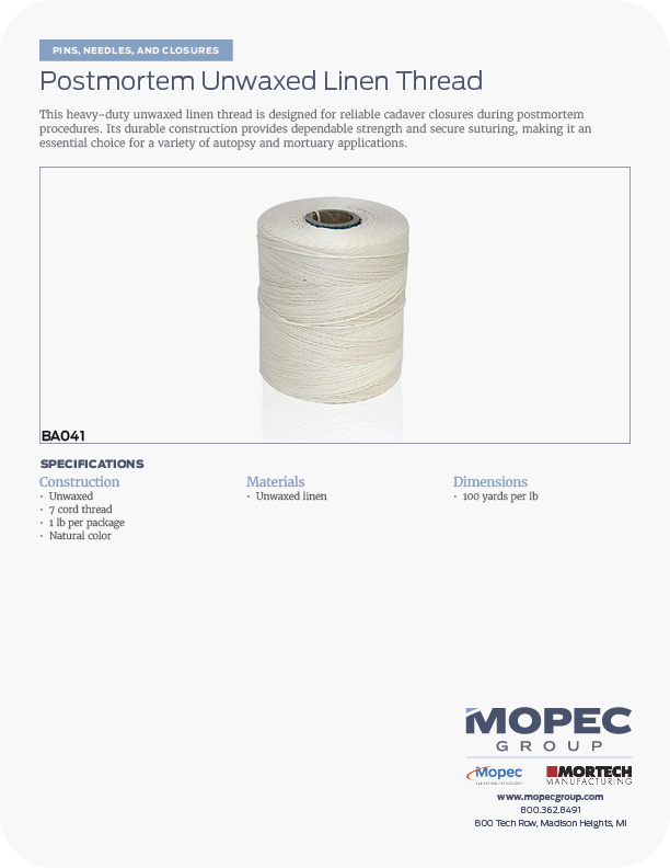 Spec Sheet