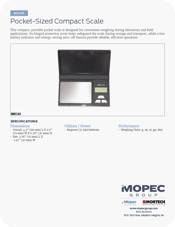 Spec Sheet