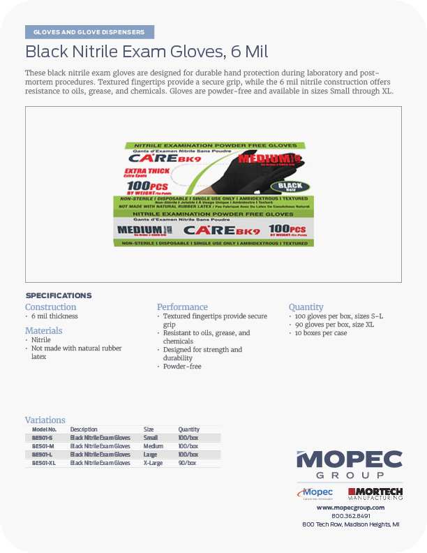 Spec Sheet