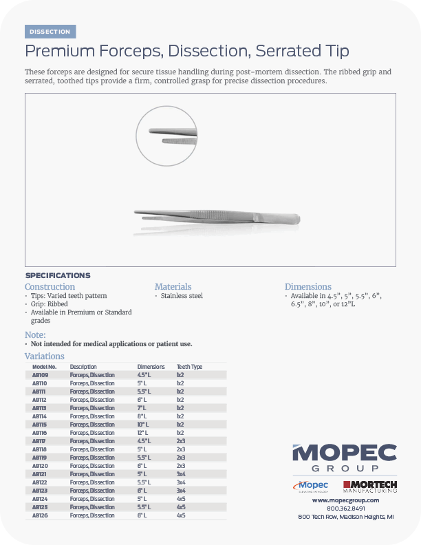 Spec Sheet